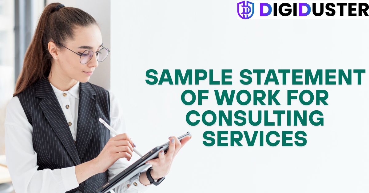 Sample Statement of Work for Consulting Services: What It Is and Why You Need One
